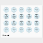 Stickers Baby shower garçon Favoriser, Popcorn (Feuille)