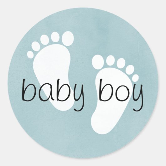Stickers baby shower Genre Guess— Garçon (Devant)