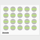 Stickers Baby shower Green Grey Favoriser les  (Feuille)