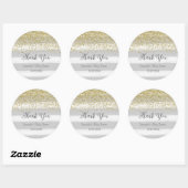 Stickers Baby shower Gris (Feuille)