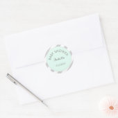 Stickers Baby shower Gris-Mint (Enveloppe)