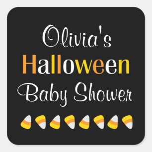 Stickers Baby shower Halloween Corn à bonbons mign