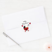 Stickers Baby shower Ladybug Étiquettes (Enveloppe)