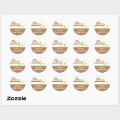 Stickers Baby shower Maman et Baby Owl (Feuille)
