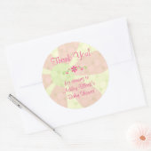 Stickers baby shower Merci Favor (Enveloppe)