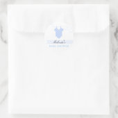 Stickers Baby shower moderne bleu (Sac)
