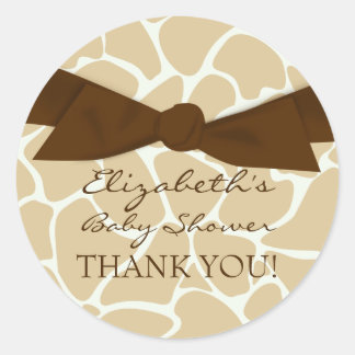 Stickers Baby shower Motif Giraffe