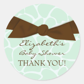 Stickers Baby shower Motif Giraffe