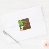 Stickers Baby shower Neutre Cute Safari Giraffe (Enveloppe)