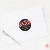 Stickers Baby shower ou Anniversaire Ladybug (Enveloppe)