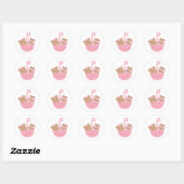 Stickers baby shower ou Fête des mariées (Feuille)