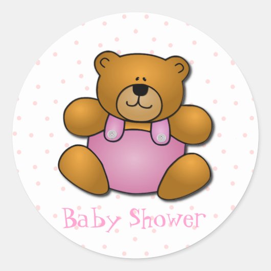 Stickers Baby shower Ours Teddy (Devant)