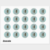 Stickers Baby shower papillon (Feuille)