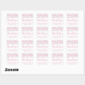 Stickers Baby shower Parties scintillant rose et a (Feuille)