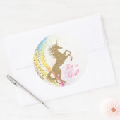 Stickers Baby shower Pastel Unicorn (Enveloppe)