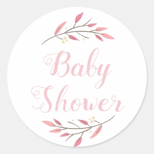 Stickers Baby shower personnalisés (Devant)