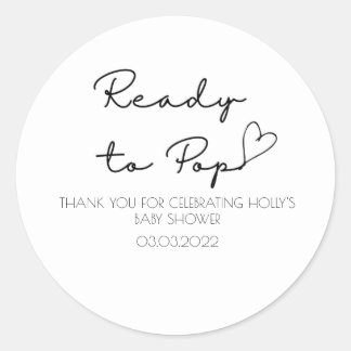 Stickers Baby shower personnalisés