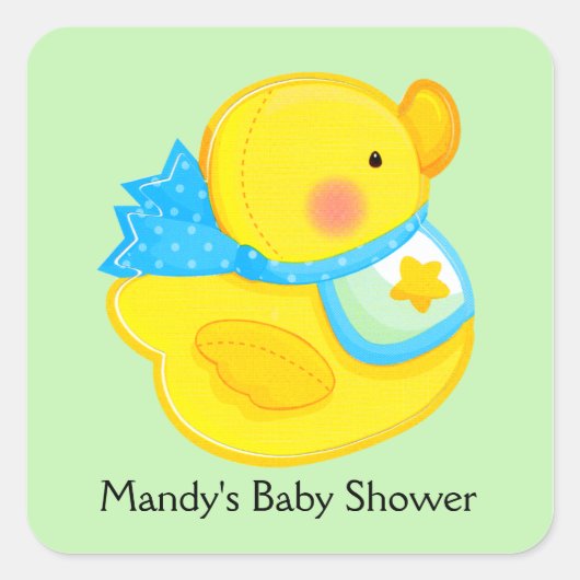 Stickers Baby shower personnalisés (Devant)