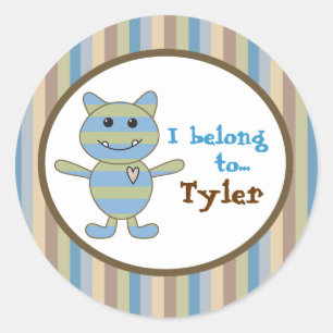 Stickers Baby shower Petits monstres
