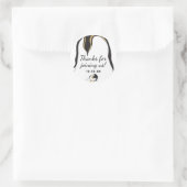 Stickers baby shower "Pingouin pour bébé en or" (Sac)