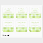 Stickers Baby shower points verts Favoriser les (Feuille)