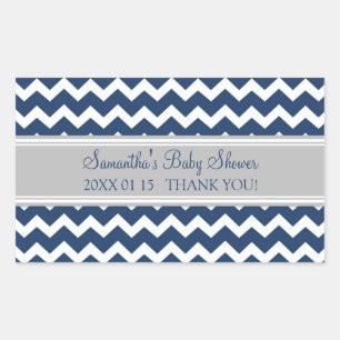 Stickers Baby shower préféré Blue Grey