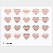 Stickers Baby shower préféré Coral Grey (Feuille)