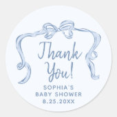 Stickers Baby shower préféré pour garçon à mâchoir (Devant)