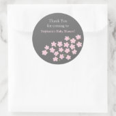 Stickers Baby shower rose cerisier en fleurs (Sac)