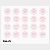 Stickers Baby shower rose Coeurs Dainty (Feuille)