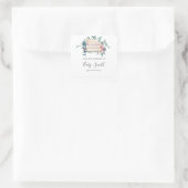 Stickers Baby shower rose et bleu (Sac)