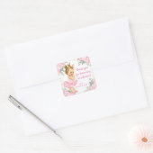 Stickers Baby shower Rose Gold Princess Favoriser (Enveloppe)