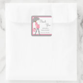 Stickers Baby shower Shopper Rose Et Grey (Sac)
