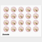 Stickers Baby shower sirène (Feuille)