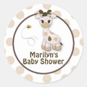 Stickers Baby shower Snickerdoodle Giraffe (Devant)