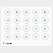 Stickers baby shower "Snips & Snails" 1 1/2" ou 3" (Feuille)