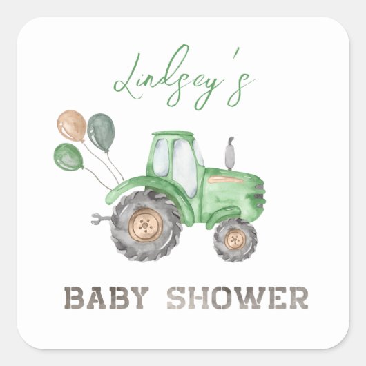 Stickers Baby shower | Stickers van trekkers (Voorkant)