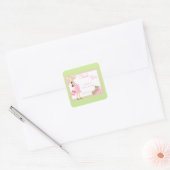 Stickers Baby shower Teddy Bear Pink (Enveloppe)