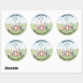 Stickers Baby shower Teepees and Minuscules orteil (Feuille)