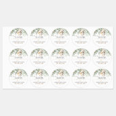 Stickers Baby shower verdoyant Feuille d'or imperm (Feuille)
