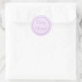 Stickers Baby shower violet (Sac)