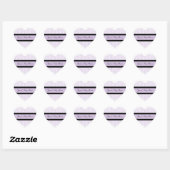Stickers Baby shower Violet Damask Favoriser (Feuille)