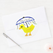 Stickers Baby sur le chemin Ducky Umbrella (Enveloppe)