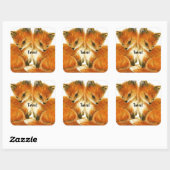 Stickers Baby Twin Fox (Feuille)