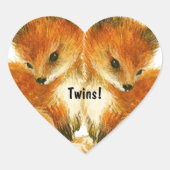 Stickers Baby Twin Fox (Devant)