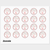 Stickers Baby Welcome Rose (Feuille)