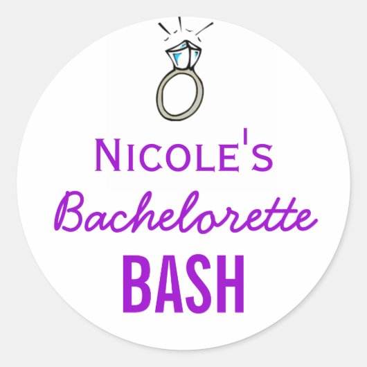 Stickers Bachelorette Bash (Devant)