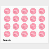 Stickers Bachelorette Rose Et Blanc (Feuille)
