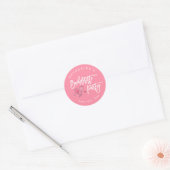 Stickers Bachelorette Rose Et Blanc (Enveloppe)