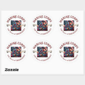 Stickers Badasserie USMC (Feuille)